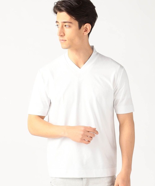 NICOLE CLUB FOR MEN（ニコルクラブフォーメン）の「テーラードＴシャツ（Tシャツ/カットソー・メンズ・ホワイト/ブラック/ネイビー/シルバーグレー/その他2/その他1・MEDIUM/LARGE/X-LARGE）」の2枚目の写真