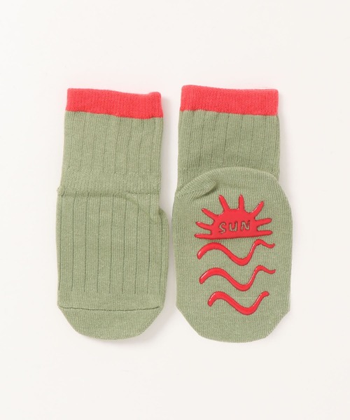 Anuenue（アヌエヌエ）の「キッズ イラスト＆ロゴ入りクルー丈ソックス（ソックス/靴下・キッズ・A/B/C/D/E/F/G/H/I/J・FREE）」の6枚目の写真