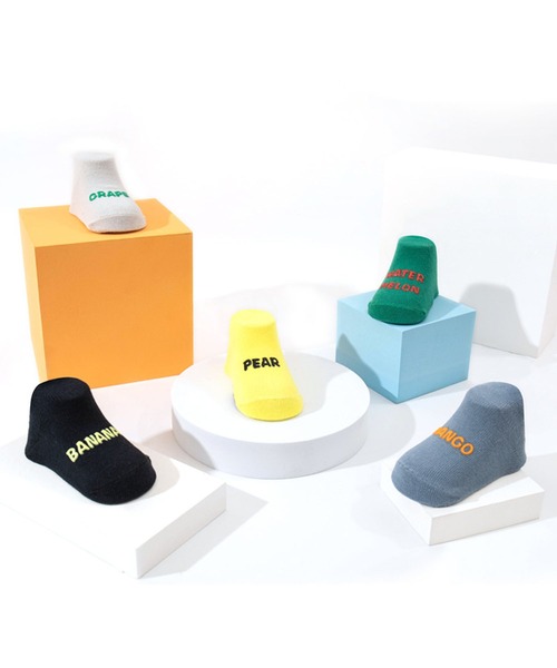 Anuenue（アヌエヌエ）の「キッズ イラスト＆ロゴ入りクルー丈ソックス（ソックス/靴下・キッズ・A/B/C/D/E/F/G/H/I/J・FREE）」の22枚目の写真