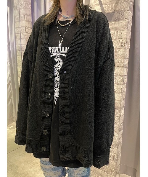 XU（エックスユー）の「【Never mind the XU】METALLICA long sleeve tee / 【ネバーマインド ザ エックスユー】メタリカロゴ長袖Tシャツ（Tシャツ/カットソー・メンズ・ホワイト/ブラック・ONE SIZE）」の6枚目の写真