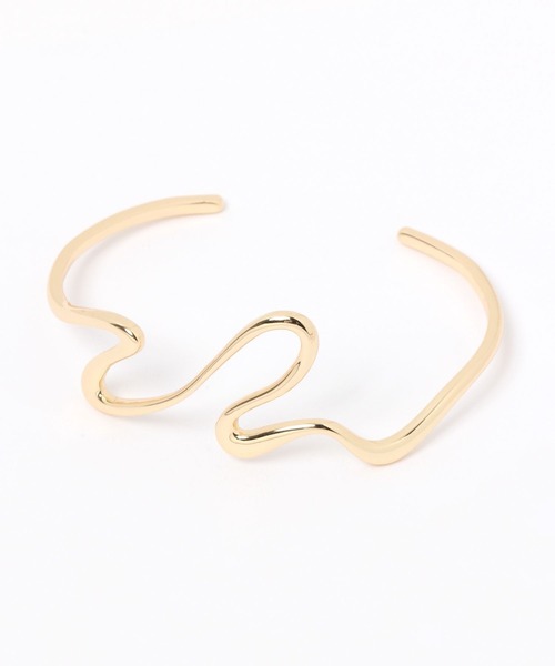 LEPSIM（レプシィム）の「メタルバングル2　274103（バングル/リストバンド・レディース・シルバー/ゴールド・ONE SIZE）」の2枚目の写真