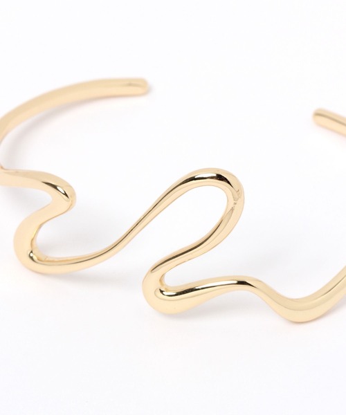 LEPSIM（レプシィム）の「メタルバングル2　274103（バングル/リストバンド・レディース・シルバー/ゴールド・ONE SIZE）」の6枚目の写真