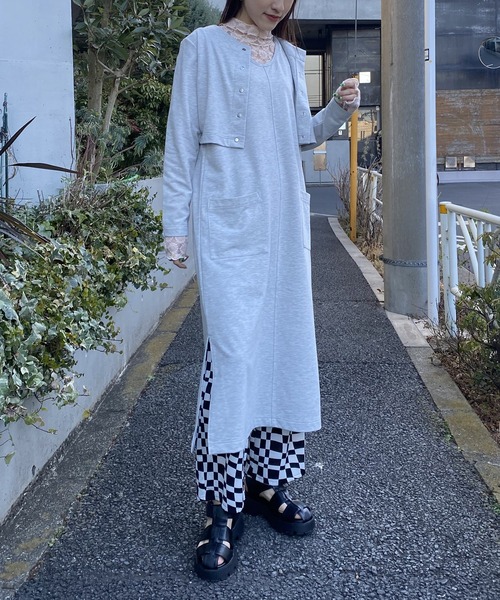 セール ドットなカットセットワンピース ワンピース As Know As Pinky アズノゥアズピンキー のファッション通販 Zozotown