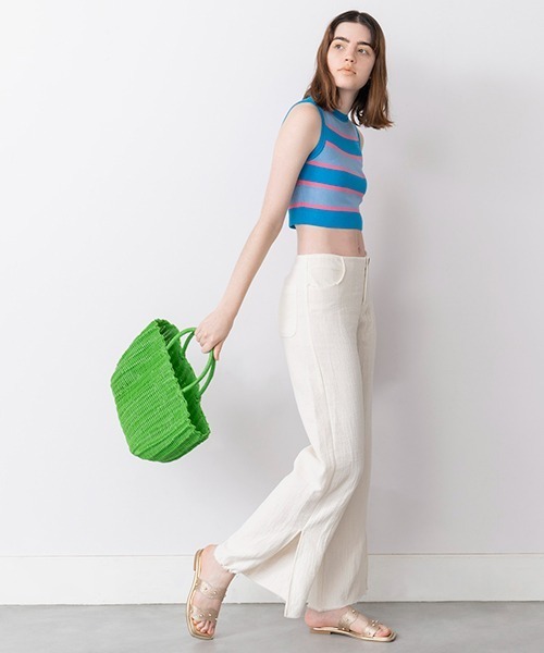 Casselini（キャセリーニ）の「Casselini(キャセリーニ)チューブかごバッグ（ハンドバッグ・レディース・オレンジ/パープル/レッド/ホワイト/グリーン・FREE）」の17枚目の写真