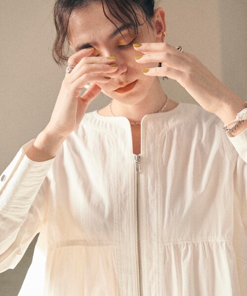 MATURED（マチュアード）の「【MATURED/マチュアード】フロントジップドレス（ワンピース・レディース・ブラック/ホワイト・1/2）」の15枚目の写真