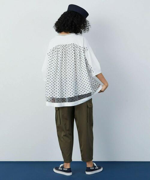 FRAPBOIS（フラボア）の「パフチュール カットソー（Tシャツ/カットソー・レディース・ホワイト/ブラック・1）」の15枚目の写真