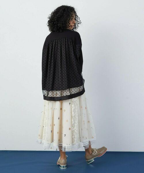 FRAPBOIS（フラボア）の「パフチュール カットソー（Tシャツ/カットソー・レディース・ホワイト/ブラック・1）」の20枚目の写真