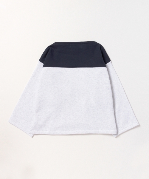 BEAMS BOY（ビームスボーイ）の「◎les Briqu’a braque / 胸切り替え ボートネック スウェット（スウェット・レディース・グレー/ネイビー・ONE SIZE）」の13枚目の写真