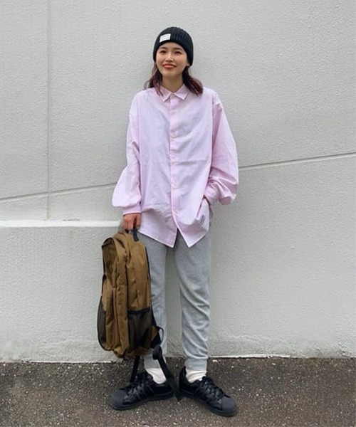 RODEO CROWNS WIDE BOWL（ロデオクラウンズワイドボウル）の「SHARE BIG シャツ（シャツ/ブラウス・レディース・ベージュ系その他/グリーン系その他/ピンク系その他/ブルー系その他・FREE）」の4枚目の写真