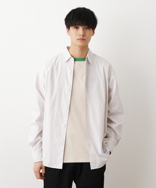 RODEO CROWNS WIDE BOWL（ロデオクラウンズワイドボウル）の「SHARE BIG シャツ（シャツ/ブラウス・レディース・ベージュ系その他/グリーン系その他/ピンク系その他/ブルー系その他・FREE）」の10枚目の写真