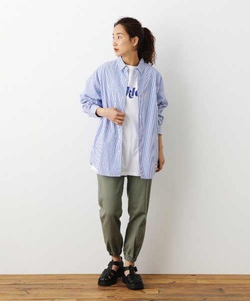 RODEO CROWNS WIDE BOWL（ロデオクラウンズワイドボウル）の「SHARE BIG シャツ（シャツ/ブラウス・レディース・ベージュ系その他/グリーン系その他/ピンク系その他/ブルー系その他・FREE）」の16枚目の写真