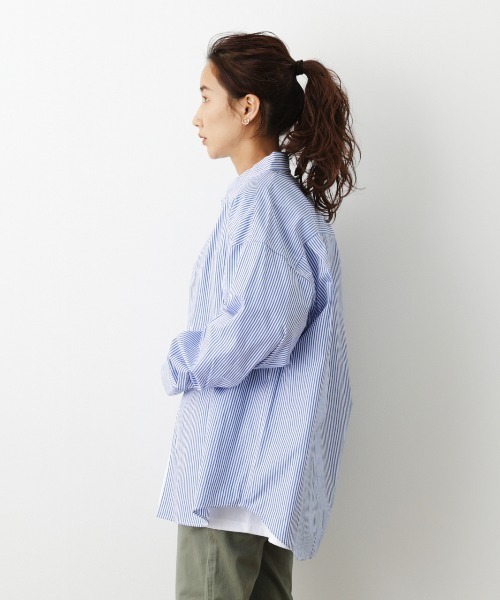 RODEO CROWNS WIDE BOWL（ロデオクラウンズワイドボウル）の「SHARE BIG シャツ（シャツ/ブラウス・レディース・ベージュ系その他/グリーン系その他/ピンク系その他/ブルー系その他・FREE）」の8枚目の写真