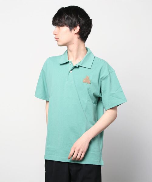 GAP（ギャップ）の「ウォッシュドロー ジャージー ブラナン ポロシャツ（ポロシャツ・メンズ・ブラック/ブルー/グレー/グリーン/ネイビー/イエロー・XS/S/M/L/XL/XXS）」の10枚目の写真