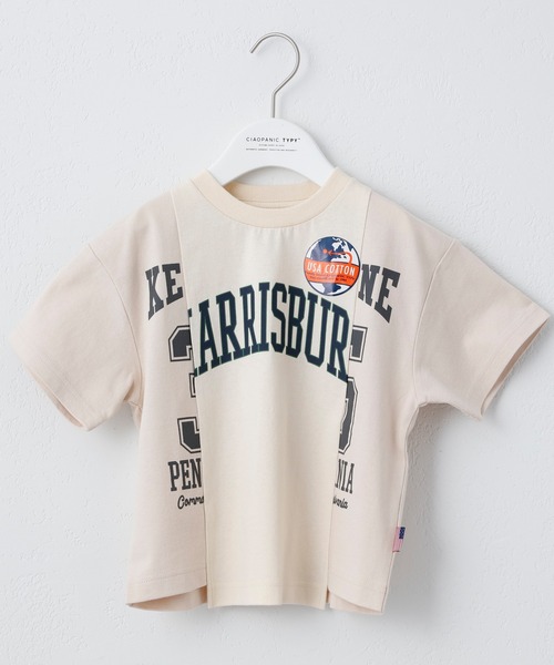 CIAOPANIC TYPY(チャオパニックティピー)の「【KIDS】USAリメイクカレッジTee(Tシャツ/カットソー・キッズ・ネイビー/グレー系その他・SMALL/MEDIUM/LARGE/X-LARGE/XX-LARGE)」の6枚目の写真
