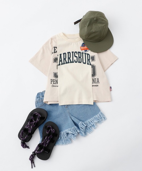 CIAOPANIC TYPY(チャオパニックティピー)の「【KIDS】USAリメイクカレッジTee(Tシャツ/カットソー・キッズ・ネイビー/グレー系その他・SMALL/MEDIUM/LARGE/X-LARGE/XX-LARGE)」の5枚目の写真