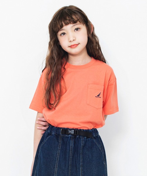 NAUTICA(ノーティカ)の「【NAUTICA/ノーティカ】ポケット半袖Tシャツ(Tシャツ/カットソー・キッズ・ライム/オレンジ/オフホワイト/ブルーグレー/その他/ブラック・120/140/130/150)」の5枚目の写真