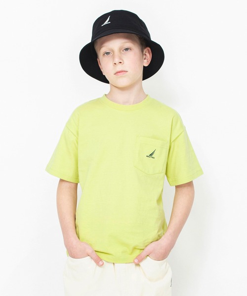NAUTICA(ノーティカ)の「【NAUTICA/ノーティカ】ポケット半袖Tシャツ(Tシャツ/カットソー・キッズ・ライム/オレンジ/オフホワイト/ブルーグレー/その他/ブラック・120/140/130/150)」の9枚目の写真