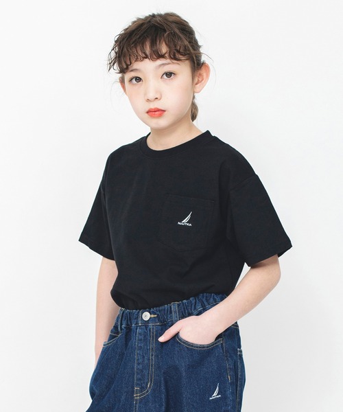 NAUTICA(ノーティカ)の「【NAUTICA/ノーティカ】ポケット半袖Tシャツ(Tシャツ/カットソー・キッズ・ライム/オレンジ/オフホワイト/ブルーグレー/その他/ブラック・120/140/130/150)」の16枚目の写真