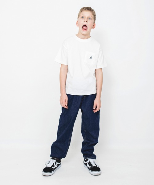 NAUTICA(ノーティカ)の「【NAUTICA/ノーティカ】ポケット半袖Tシャツ(Tシャツ/カットソー・キッズ・ライム/オレンジ/オフホワイト/ブルーグレー/その他/ブラック・120/140/130/150)」の7枚目の写真