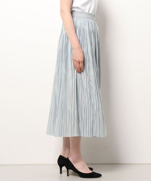 ROBERTO COLLINA(ロベルトコリーナ)の「【 ROBERTO COLLINA / ロベルトコリーナ 】PLEATED SKIRT / プリーツスカート(スカート・レディース・ブラック/ライトグレー/ナチュラル/ネイビー・SMALL/MEDIUM)」の6枚目の写真