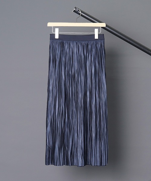 ROBERTO COLLINA(ロベルトコリーナ)の「【 ROBERTO COLLINA / ロベルトコリーナ 】PLEATED SKIRT / プリーツスカート(スカート・レディース・ブラック/ライトグレー/ナチュラル/ネイビー・SMALL/MEDIUM)」の4枚目の写真