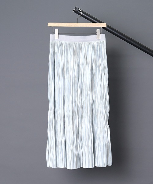 ROBERTO COLLINA(ロベルトコリーナ)の「【 ROBERTO COLLINA / ロベルトコリーナ 】PLEATED SKIRT / プリーツスカート(スカート・レディース・ブラック/ライトグレー/ナチュラル/ネイビー・SMALL/MEDIUM)」の3枚目の写真