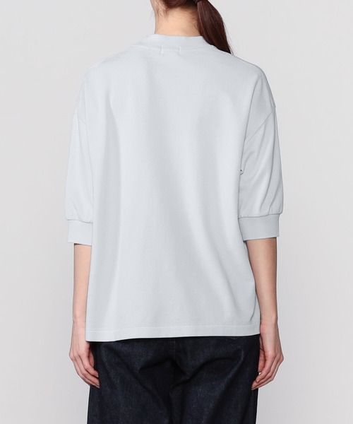 GYMPHLEX(ジムフレックス)の「Gymphlex | 鹿の子クルーネックTシャツ WOMEN(Tシャツ/カットソー・レディース・サックスブルー/アイボリー/グレイッシュベージュ・12/14)」の9枚目の写真