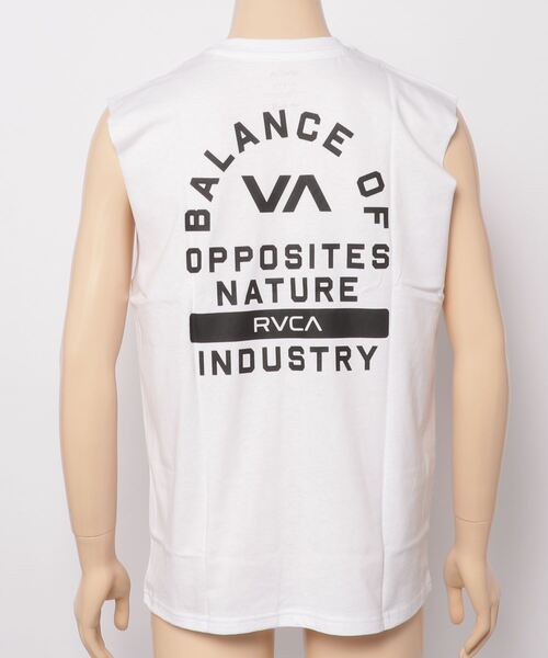 RVCA（ルーカ）の「RVCA/ルーカ ルーズシルエット ノースリーブTシャツ/バックプリント タンクトップ BC041-363（タンクトップ・メンズ・ブラウン/ブラック/ホワイト・L/M/S）」の4枚目の写真