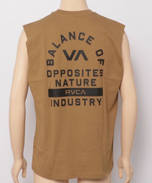 RVCA（ルーカ）の「RVCA/ルーカ ルーズシルエット ノースリーブTシャツ/バックプリント タンクトップ BC041-363（タンクトップ・メンズ・ブラウン/ブラック/ホワイト・L/M/S）」の6枚目の写真