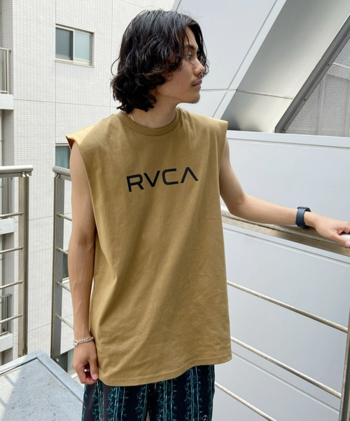 RVCA（ルーカ）の「RVCA/ルーカ ルーズシルエット ノースリーブTシャツ/バックプリント タンクトップ BC041-363（タンクトップ・メンズ・ブラウン/ブラック/ホワイト・L/M/S）」の10枚目の写真
