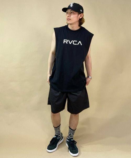 RVCA（ルーカ）の「RVCA/ルーカ ルーズシルエット ノースリーブTシャツ/バックプリント タンクトップ BC041-363（タンクトップ・メンズ・ブラウン/ブラック/ホワイト・L/M/S）」の8枚目の写真