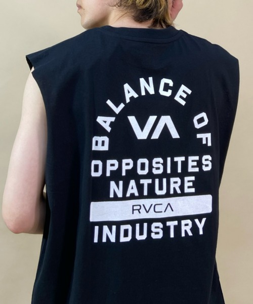 RVCA（ルーカ）の「RVCA/ルーカ ルーズシルエット ノースリーブTシャツ/バックプリント タンクトップ BC041-363（タンクトップ・メンズ・ブラウン/ブラック/ホワイト・L/M/S）」の7枚目の写真