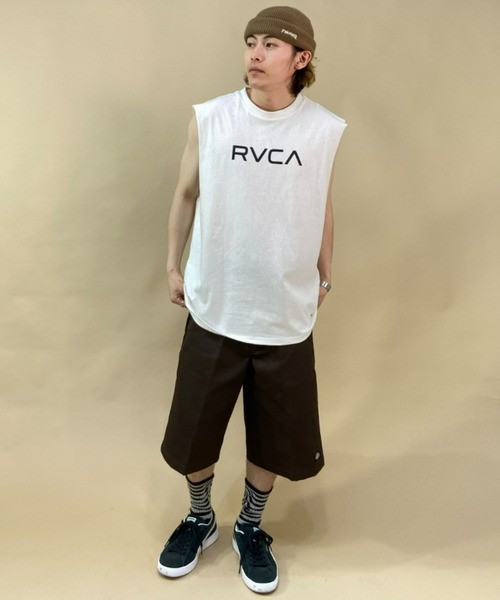 RVCA（ルーカ）の「RVCA/ルーカ ルーズシルエット ノースリーブTシャツ/バックプリント タンクトップ BC041-363（タンクトップ・メンズ・ブラウン/ブラック/ホワイト・L/M/S）」の21枚目の写真