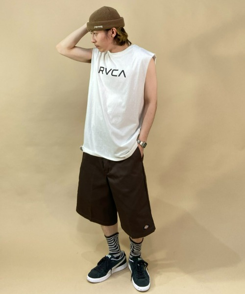 RVCA（ルーカ）の「RVCA/ルーカ ルーズシルエット ノースリーブTシャツ/バックプリント タンクトップ BC041-363（タンクトップ・メンズ・ブラウン/ブラック/ホワイト・L/M/S）」の22枚目の写真