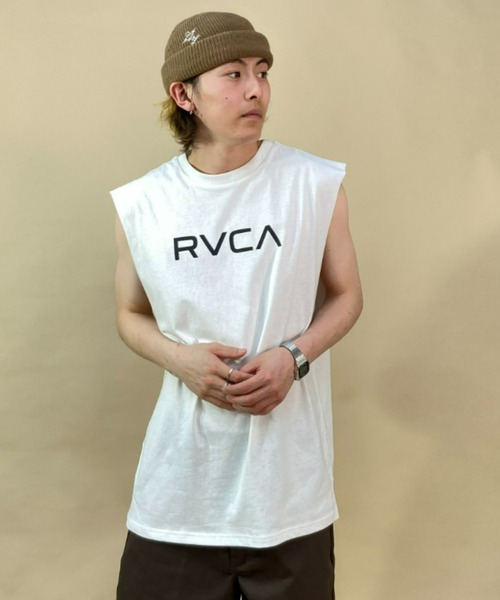 RVCA（ルーカ）の「RVCA/ルーカ ルーズシルエット ノースリーブTシャツ/バックプリント タンクトップ BC041-363（タンクトップ・メンズ・ブラウン/ブラック/ホワイト・L/M/S）」の18枚目の写真