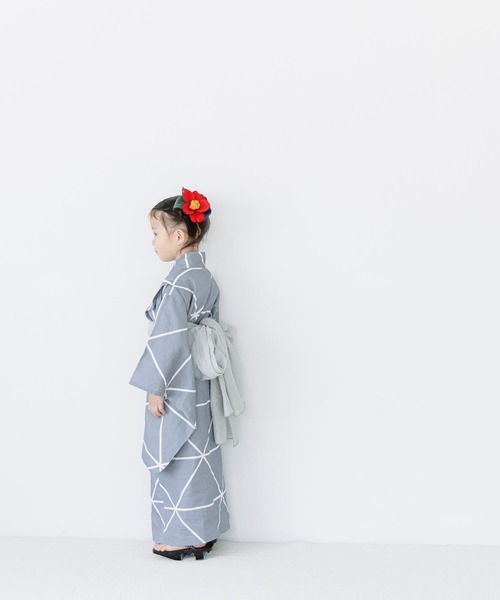 LOWRYS FARM（ローリーズファーム）の「浴衣セット　280847（浴衣・キッズ・ブラック/グレー/レッド・110cm/130cm/150cm）」の6枚目の写真