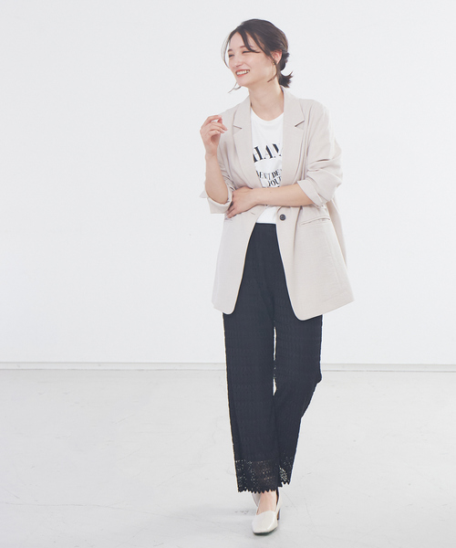 abahouse mavie（アバハウスマヴィ）の「ヴィンテージツイルジャケット（テーラードジャケット・レディース・チャコールグレー/ベージュ・フリー）」の15枚目の写真