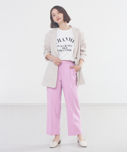 abahouse mavie（アバハウスマヴィ）の「ヴィンテージツイルジャケット（テーラードジャケット・レディース・チャコールグレー/ベージュ・フリー）」の5枚目の写真