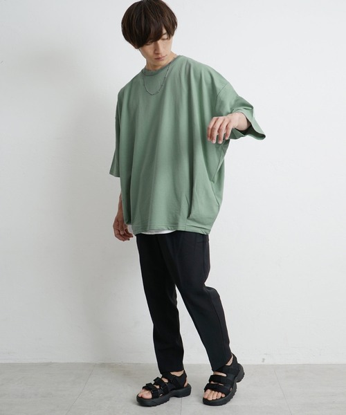 MinoriTY（マイノリティ）の「【MinoriTY】裏毛コクーンシルエット半袖