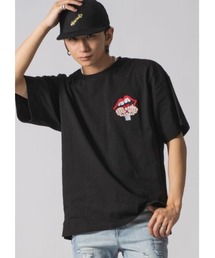 RE730 バイクにのったなみおくん ビッグシルエットTシャツ