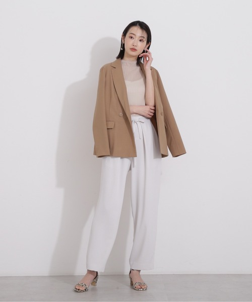 NATURAL BEAUTY BASIC（ナチュラルビューティーベーシック）の「ダブルブレストジャケット（テーラードジャケット・レディース・キャメル/グレイッシュベージュ・SMALL/MEDIUM）」の21枚目の写真