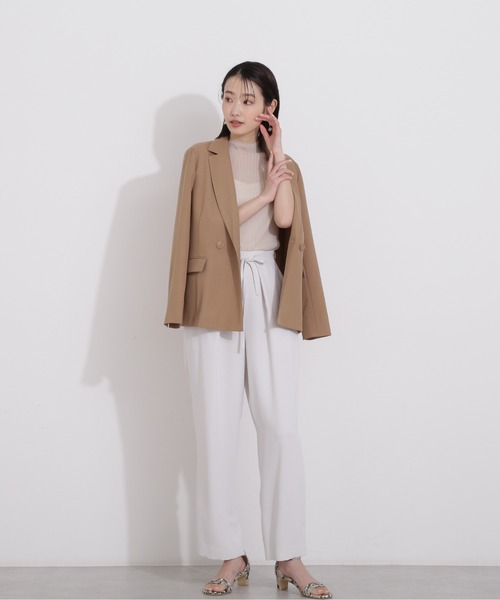 NATURAL BEAUTY BASIC（ナチュラルビューティーベーシック）の「ダブルブレストジャケット（テーラードジャケット・レディース・キャメル/グレイッシュベージュ・SMALL/MEDIUM）」の22枚目の写真