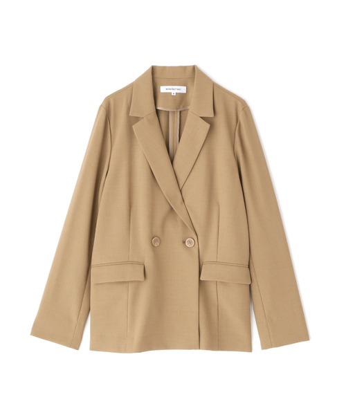 NATURAL BEAUTY BASIC（ナチュラルビューティーベーシック）の「ダブルブレストジャケット（テーラードジャケット・レディース・キャメル/グレイッシュベージュ・SMALL/MEDIUM）」の5枚目の写真