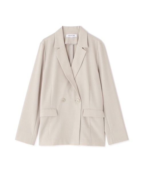 NATURAL BEAUTY BASIC（ナチュラルビューティーベーシック）の「ダブルブレストジャケット（テーラードジャケット・レディース・キャメル/グレイッシュベージュ・SMALL/MEDIUM）」の7枚目の写真