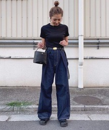 CANAL JEAN | arc(アーク) デニムタックパンツ(デニムパンツ)