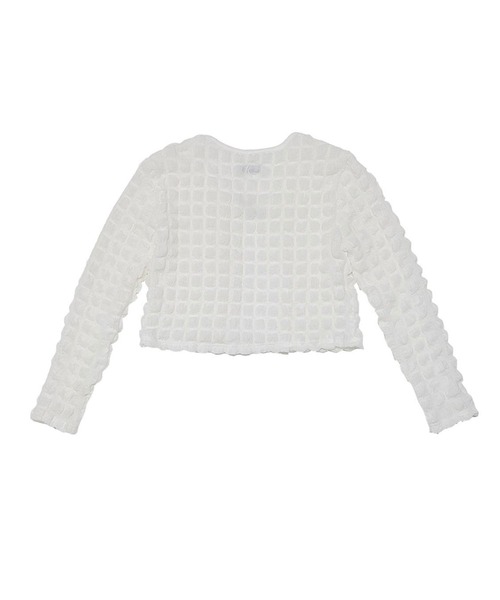 PLASMASPHERE（プラズマスフィア）の「PLASMASPHERE／VOLUME Cardigan　2287015（カーディガン/ボレロ・レディース・ホワイト/クリーム・FREE）」の15枚目の写真