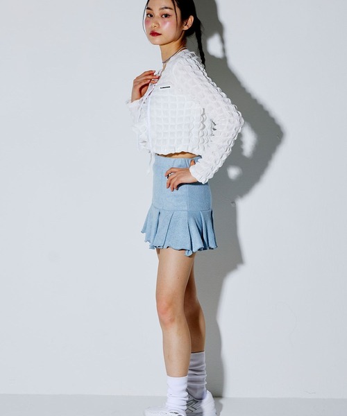 PLASMASPHERE（プラズマスフィア）の「PLASMASPHERE／VOLUME Cardigan　2287015（カーディガン/ボレロ・レディース・ホワイト/クリーム・FREE）」の9枚目の写真