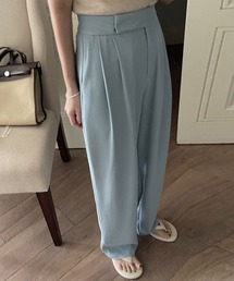 me+em select | 【 S/M/L/XLサイズ展開 】スモーキーハイウエストカラータックスラックス(スラックス)