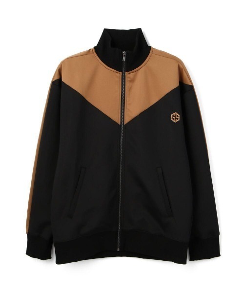 CLUB PARK（クラブパーク）の「GISHER×LHP/ギッシャ―×エルエイチピー/ジャージジャケット（ブルゾン・メンズ・ベージュ/ブラック・MEDIUM/LARGE）」の2枚目の写真