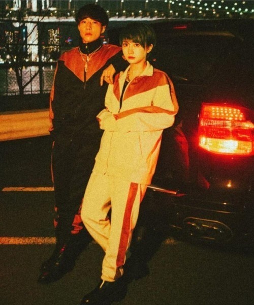 CLUB PARK（クラブパーク）の「GISHER×LHP/ギッシャ―×エルエイチピー/ジャージジャケット（ブルゾン・メンズ・ベージュ/ブラック・MEDIUM/LARGE）」の4枚目の写真